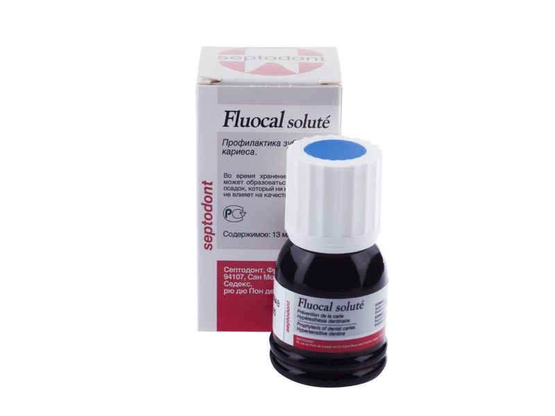 Флюокал Fluocal solution препарат для профилактики кариеса и лечения гиперестезии твердых тканей зубов 13мл (Septodont)