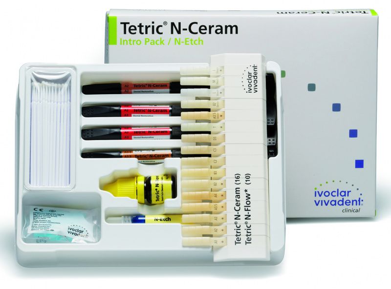 Тетрик Tetric N-Ceram A2 набор, светоотверждаемый рентгеноконтрастный, кафилы 10*0,25г (Ivoclar)