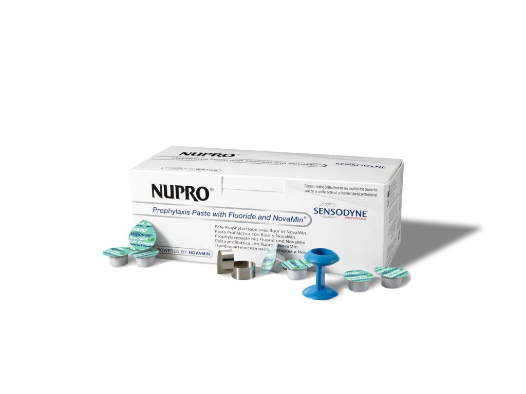 Паста Нупро Nupro Sensodyne Cups для снижения чувствительности, полировка зубов, без фтора, унидозы 175шт мята (Dentsply)