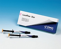 Купить Люксафлоу LUXAFLOW Star B1 светоотверждаемый текучий композит для реставраций III, IV, V класса 2*1,5гр + 10 насадок luer-lock (DMG)
