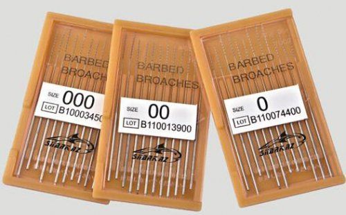 Пульпоэкстрактор ручной Barbed broaches 52мм №000 (12шт) Mani