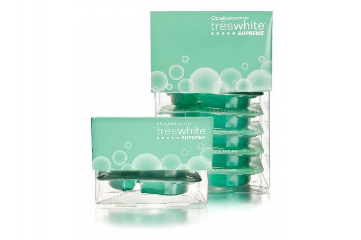 Опалисенс Opalescence TresWhite Supreme Mint 10%, набор кап для домашнего отбеливания зубов, мятный (Ultradent)