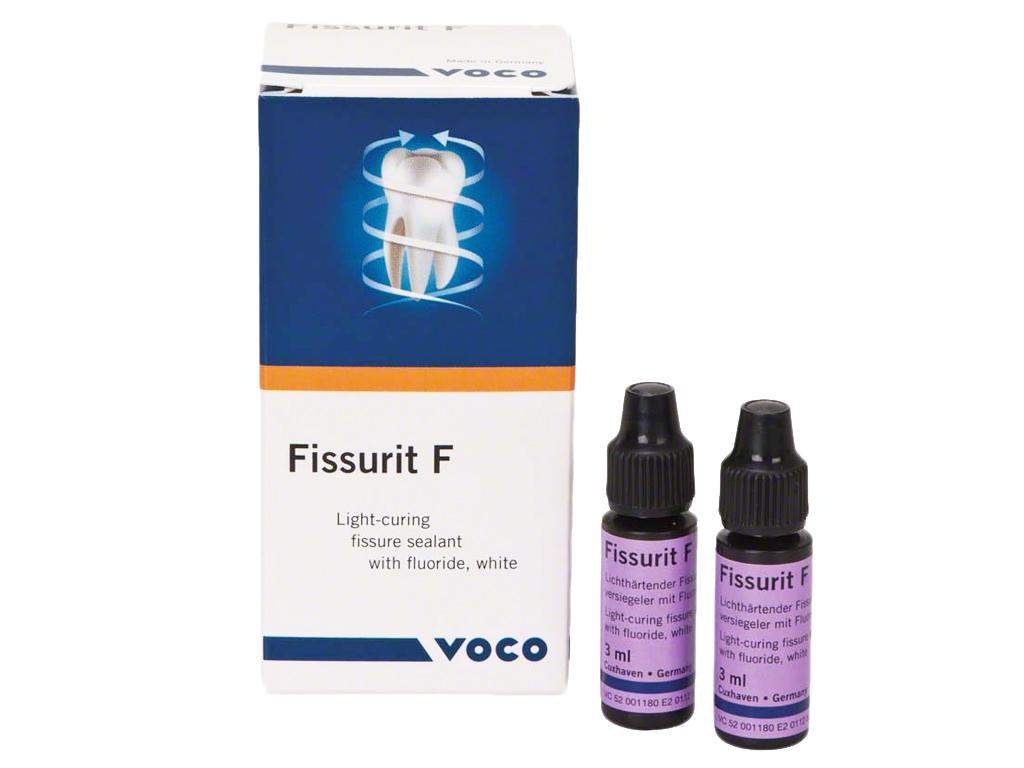 Фиссурит, светоотверждаемый герметик для запечатывания фиссур со фтором, прозрачный, флакон 2*3мл (Voco)