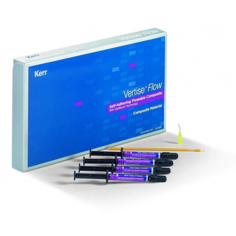 Вертис Флоу Vertise Flow композит текучий, наногибридный набор для детского приема (Pedodontic Kit): 4*2г XL, A1, B1, прозрачный (Kerr)
