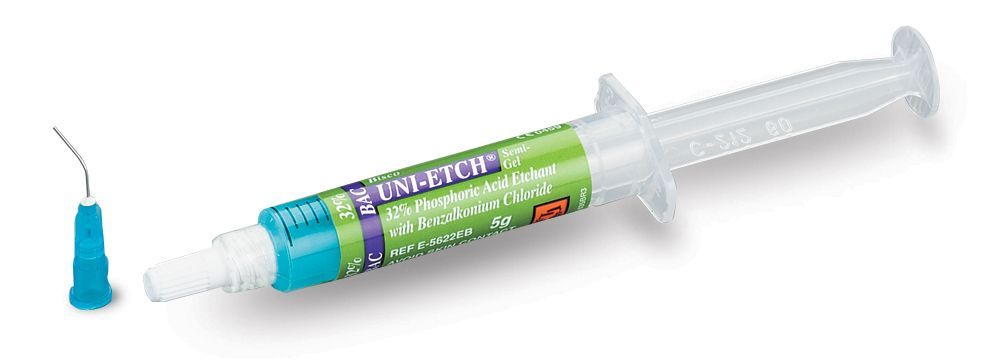 Юни-Этч UNI-ETCH 32% с БАХ уникальная полугелевая протравка с антибактериальным агентом 4*5гр (Bisco)