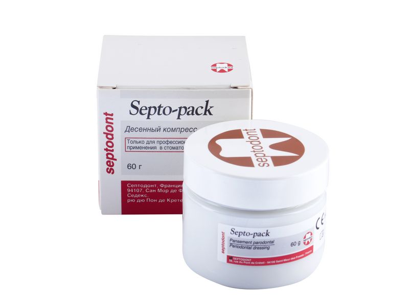 Септо-Пак Septo-pack компресс для десны после локального лечения периодонта 60г (Septodont)