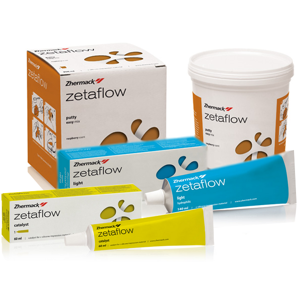 ЗетаФлоу Zetaflow Trial Kit временный набор С-силикон очень высокой вязкости: база Putty 200мл + Light 40мл + Catalyst 60мл (Zhermack)