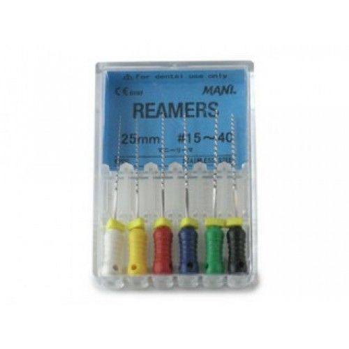 Купить А-Риммеры ручные расширители верхушек каналов Apical reamers 25мм №20 (6шт) Mani