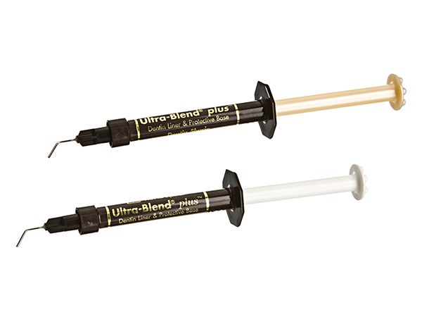 Ультрабленд Ultrablend Plus Syringes (dentin), прокладочный материал дентинного цвета, 4*1,2 мл (Ultradent)