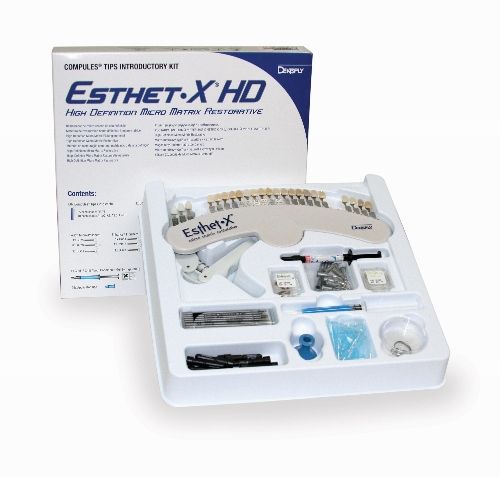 Купить Эстет Икс Esthet X HD Operatory Kit пробный набор светоотверждаемый, рентгеноконтрастный композитный материал (Dentsply)