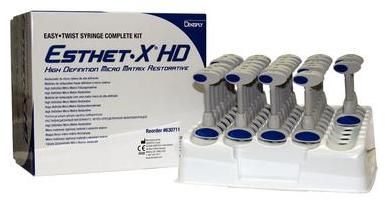 Эстет Икс Esthet X HD полный набор, светоотверждаемый, рентгеноконтрастный композитный материал 31*3г (Dentsply)