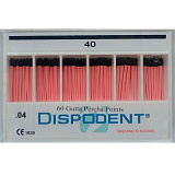 Штифты гуттаперчивые 04 №40 (60шт) Dispodent