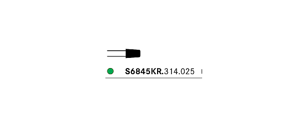 Купить Бор алмазный S6845KR.314.025, 1шт (Komet Dental)