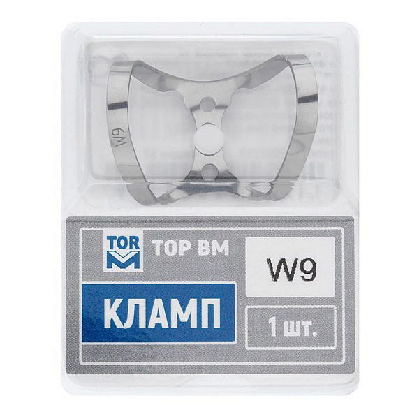 Купить Кламп №W9 "бабочка" без крыльев для фронтальных зубов (Тор ВМ)
