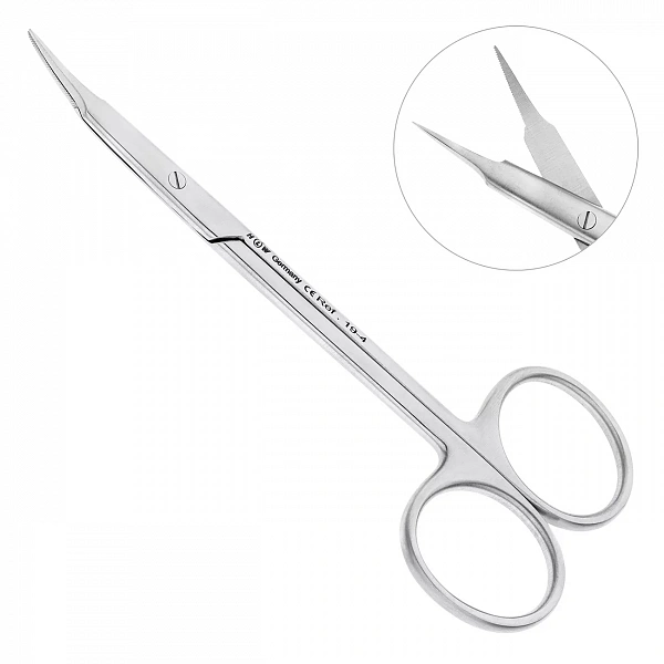 Купить Ножницы хирургические изогнутые Stevens 11,5см 19-4* (HLW)