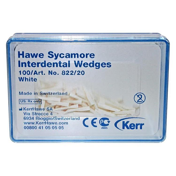 Купить Клинья Hawe Sycamore Interdental (822/20), белые, 100шт (Kerr)