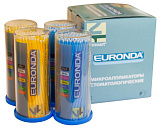 Микроаппликаторы №3, Fine, желые, голубые стержни, туба 100шт), (Euronda)