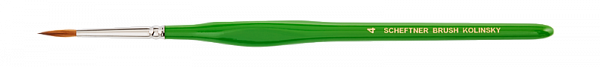 Купить Кисть Kolinsky Brush #4 с натуральным ворсом, размер 4 (Scheftner)