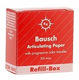 Бумага артикуляционная (ВК 1002) 200мкм кассета 300 шт красный (Baush)