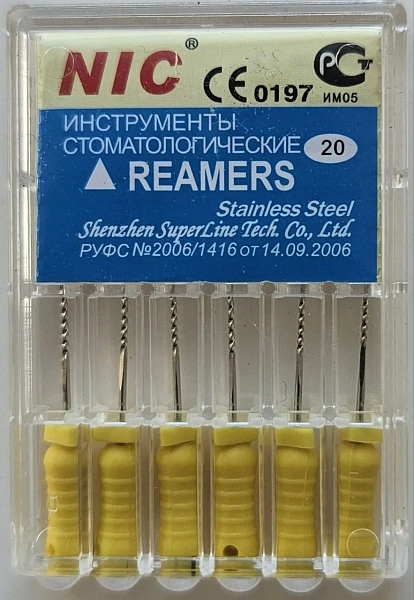 Купить Риммеры ручные дрильборы Reamers 25мм №15 (6шт) NIC
