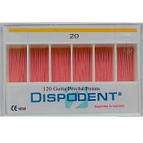 Штифты гуттаперчивые №20 (120шт) Dispodent