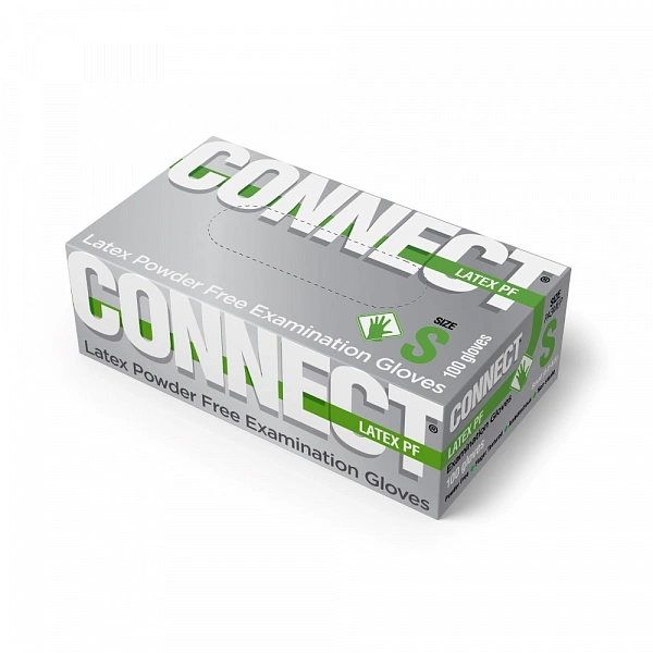 Купить Перчатки  смотровые нестерильные латексные (50 пар) (M) CONNECT