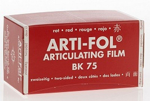 Купить Фольга артикуляционная (ВК 75) 75мм*15м, красная, 8мкм, двухсторонняя (Baush)