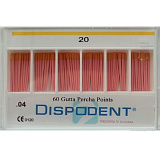 Штифты гуттаперчивые 04 №20 (60шт) Dispodent