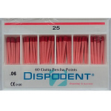 Штифты гуттаперчивые 06 №25 (60шт) Dispodent