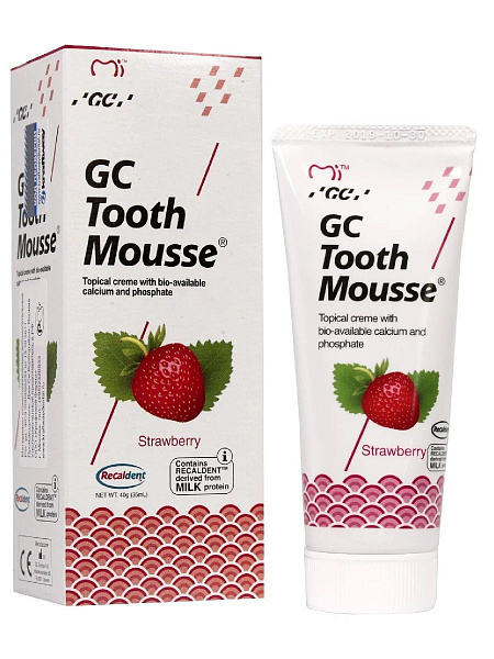 Купить Тус-мус Tooth Mousse, гель аппликационная, клубника (GC)