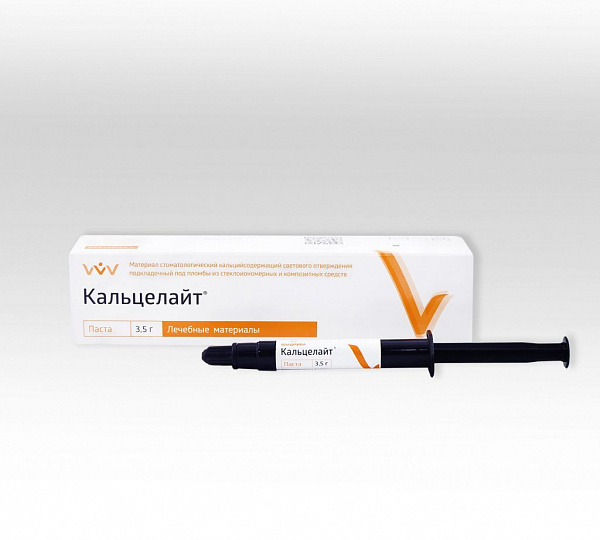 Купить Кальцелайт паста, кальцийсодержащая, рентгеноконтрастная, 3,5 г (Владмива)