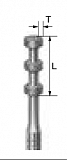 Бор алмазный 834.314.016, 1шт (Komet Dental)