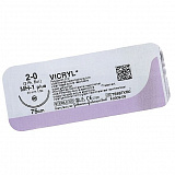 Викрил 2/0 колющая 26мм фиолетовый 75см 1шт W9121 (J&J)