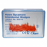 Клинья Hawe Sycamore Interdental (822/10), оранжевые, 100шт (Kerr)