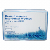 Клинья Hawe Sycamore Interdental (822/50) , синие, 100шт (Kerr)
