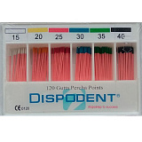 Штифты гуттаперчивые №15-40 (120шт) Dispodent