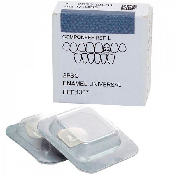 Купить Виниры Coomponeer Refill Enamel Universal, композитные для верхней челюсти размер 22 (Colten)