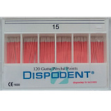 Штифты гуттаперчивые №15 (120шт) Dispodent