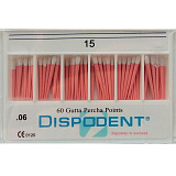 Штифты гуттаперчивые 06 №15 (60шт) Dispodent