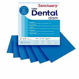 Коффердам Dental Dams, латексный, средний, синий 152*152мм (Sanctuary)