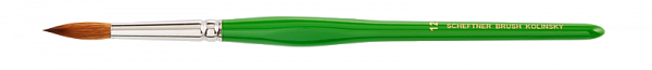 Купить Кисть Kolinsky Brush #12 с натуральным ворсом, размер 12 (Scheftner)