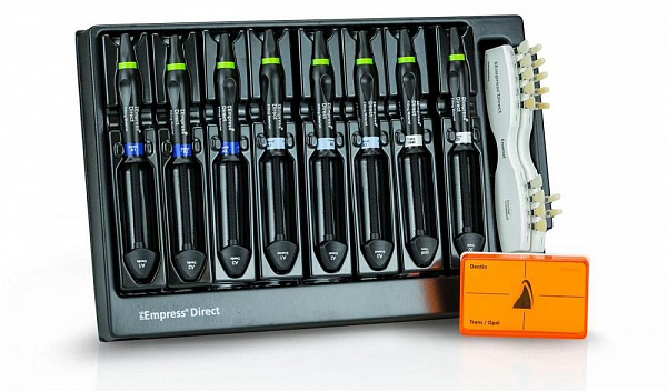 Купить Эмпресс IPS Empress Direct Basic Kit (A1E, A2E, A3E, A3,5E, A1D, A2D, A3D, A3,5D), набор композит наногибридный 80*0,2г (Ivoclar)