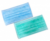 Маски медицинские лицевые трехслойные голубые 50шт (Clean+Safe)
