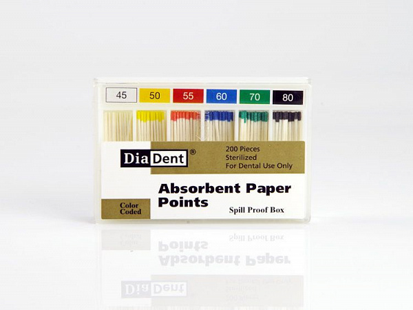 Купить Штифты абсорбирующие (бумажные) №55 200шт (Diadent)