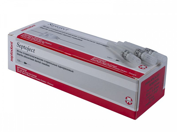 Купить Карпульные иглы Septoject для анестезии 03*25 (100шт) (Septodont)