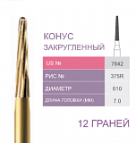 7642 Бор твердосплавный Prima - Финиры 12 граней Trimming & Finishing FG (5шт)