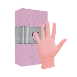 Перчатки смотровые нитриловые XS, перламутрово-розовые 50пар (Safe&Care)