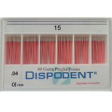 Штифты гуттаперчивые 04 №15 (60шт) Dispodent