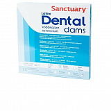 Коффердам Dental Dams, латексный, плотный, синий 152*152мм (Sanctuary)
