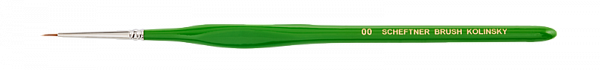 Купить Кисть Kolinsky Brush #00 с натуральным ворсом, для красителей (Scheftner)
